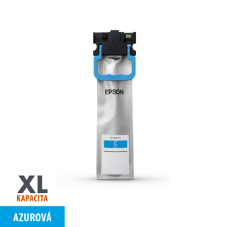 Originální ink. náplň T01C2 azurová - pro Epson - XL kapacita - 5.000 str.